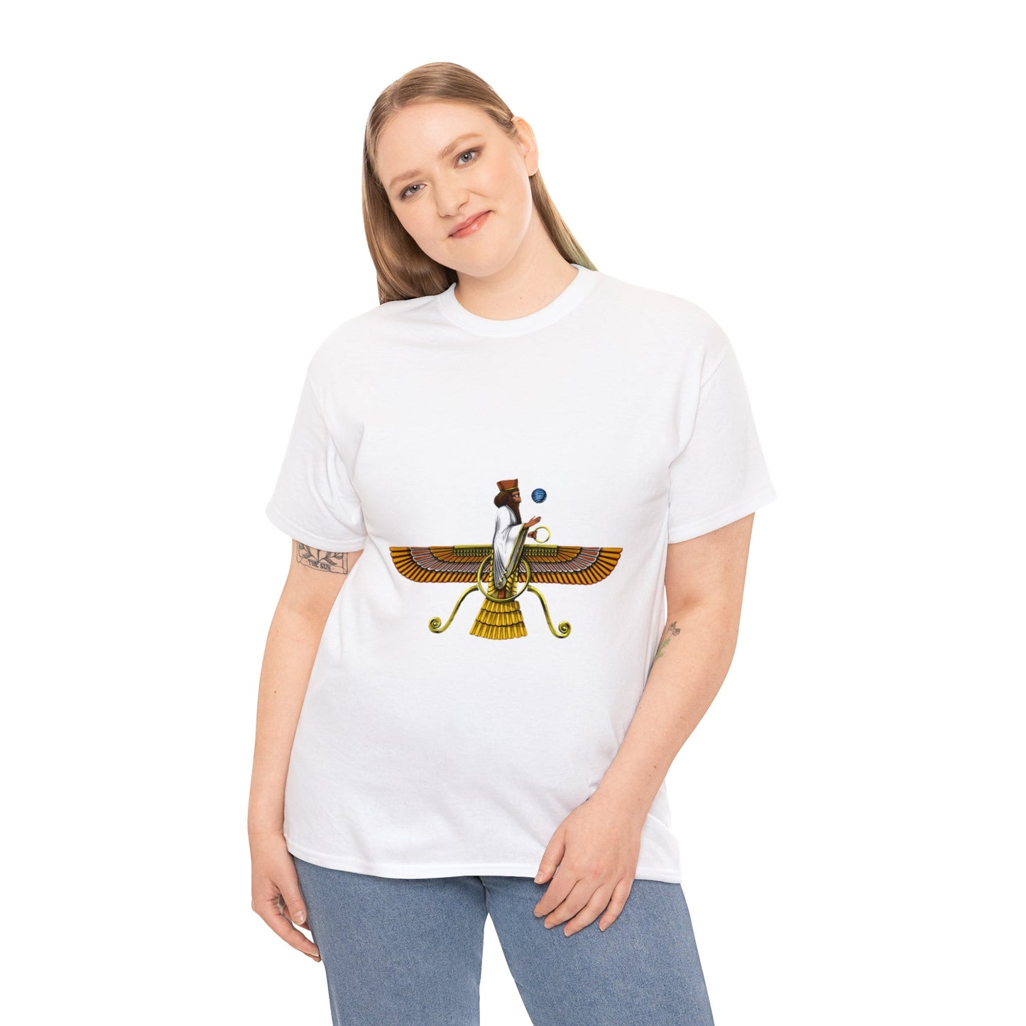 Unisex Heavy Cotton Tee - Anunnaki Enki T-shirt