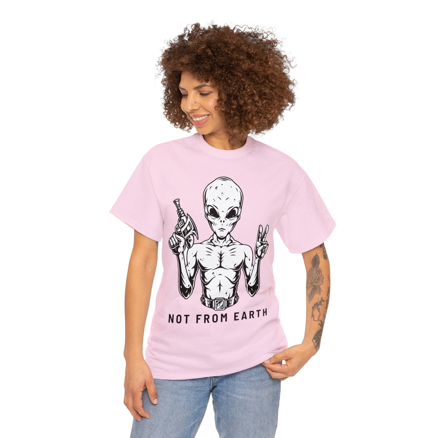 Unisex Heavy Cotton Tee - Not From Earth T-shirt
