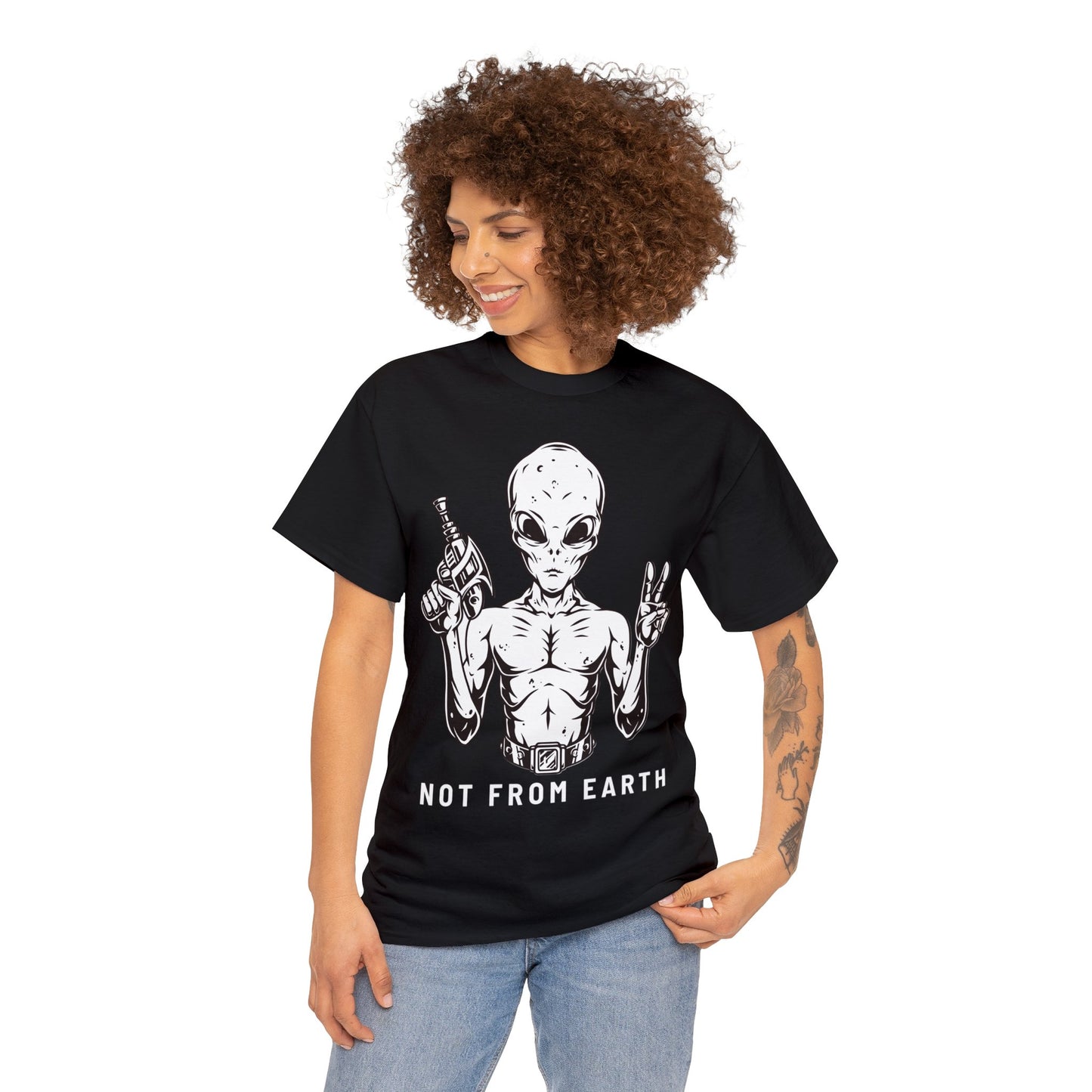 Unisex Heavy Cotton Tee - Not From Earth T-shirt