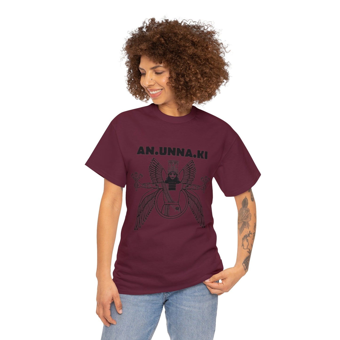 Unisex Heavy Cotton Tee - Anunnaki Ancient Aliens Tshirt