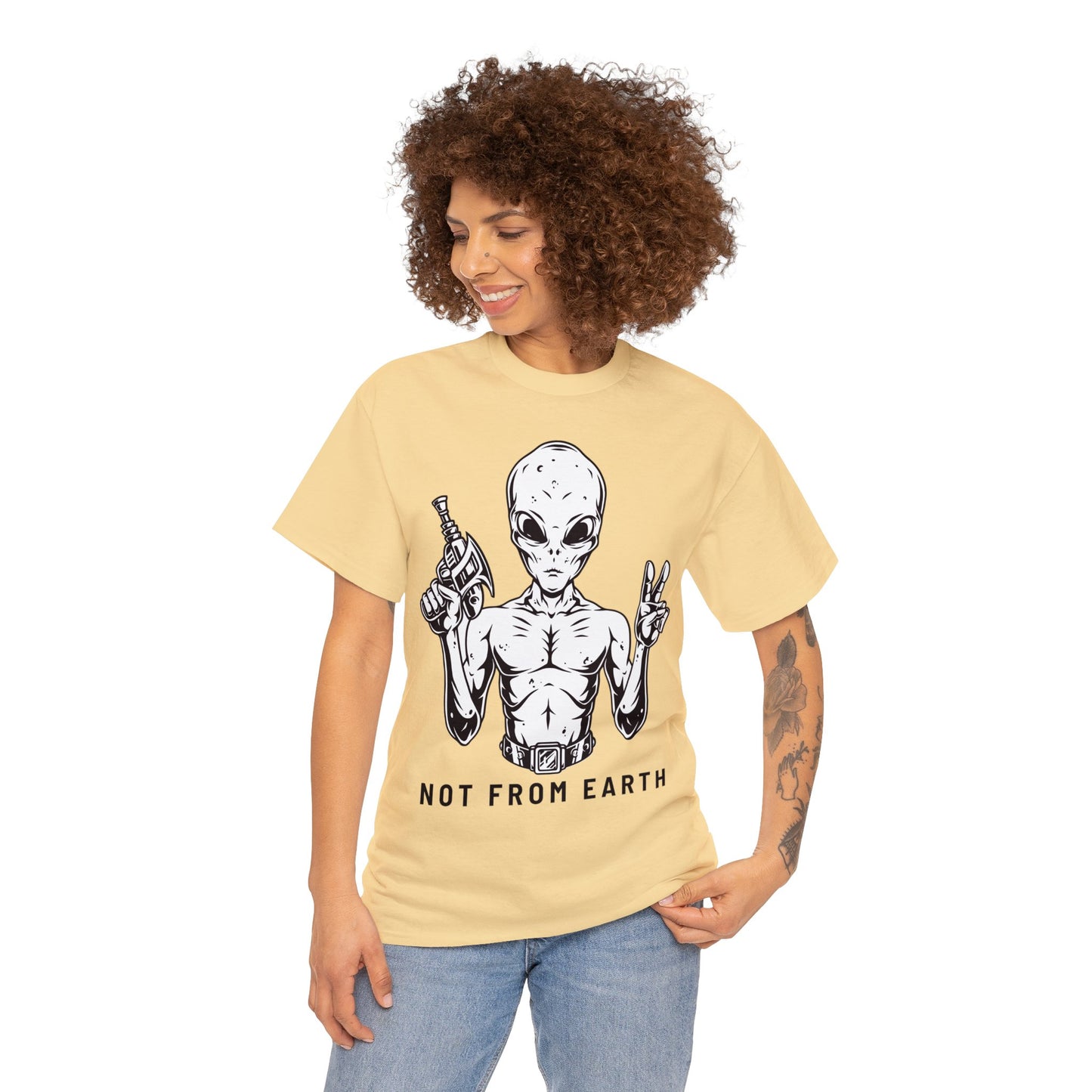 Unisex Heavy Cotton Tee - Not From Earth T-shirt