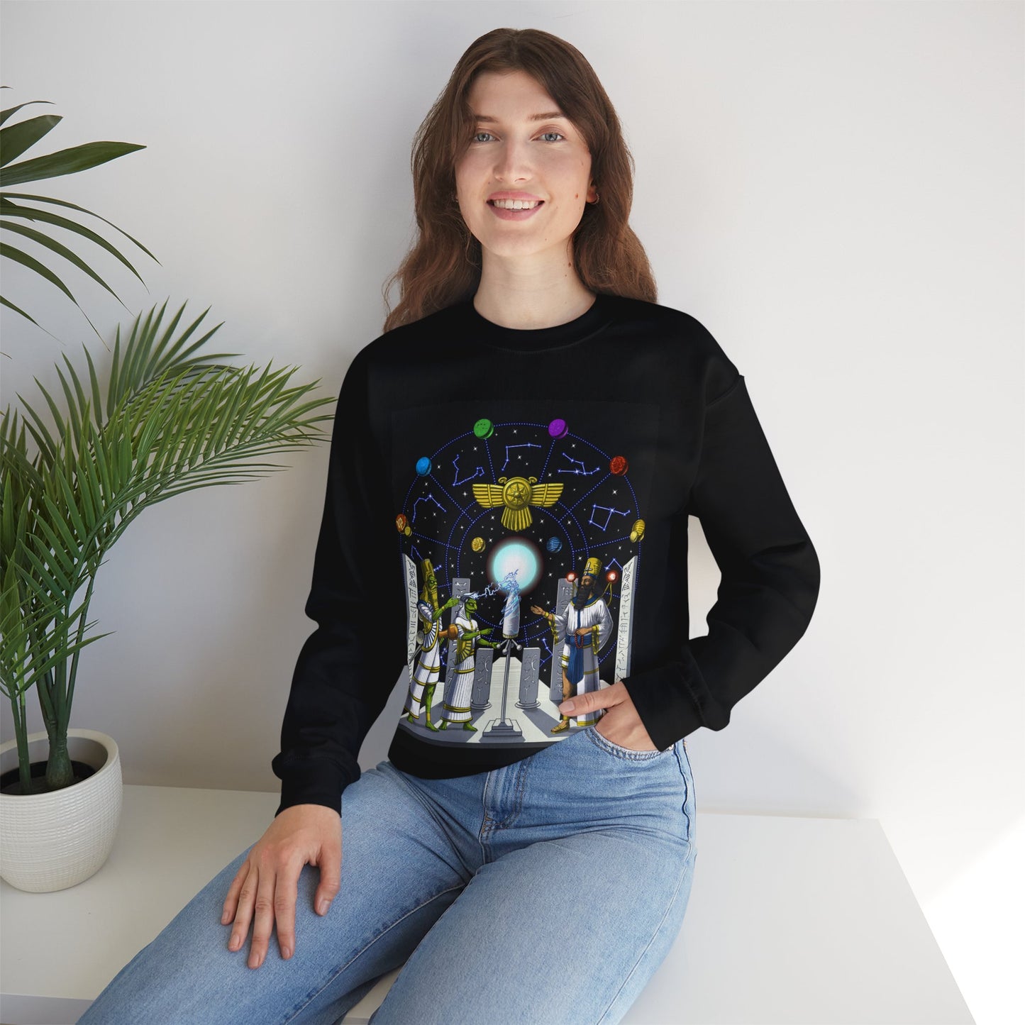 Unisex Heavy Blend™ Crewneck Sweatshirt - Anunnaki Gods Sweatshirt