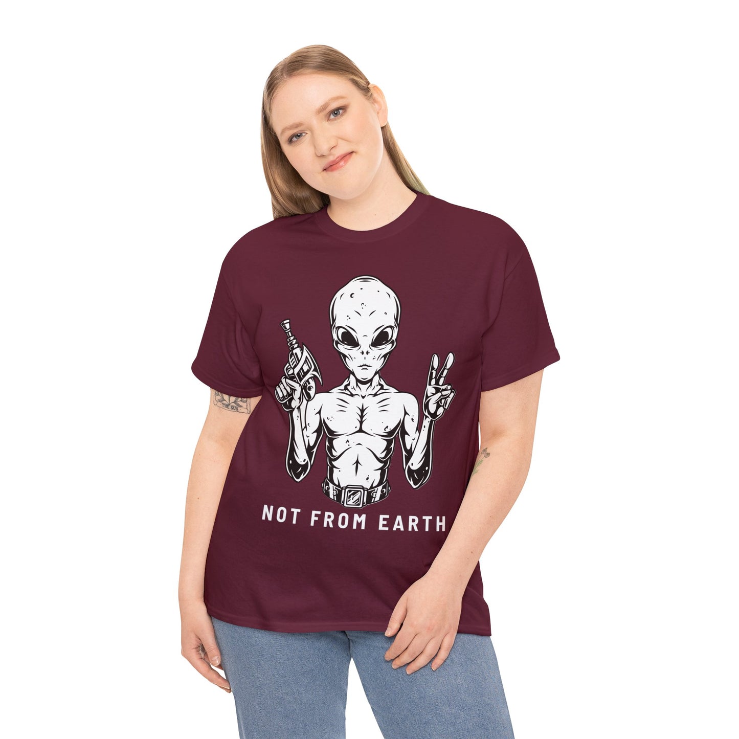 Unisex Heavy Cotton Tee - Not From Earth T-shirt