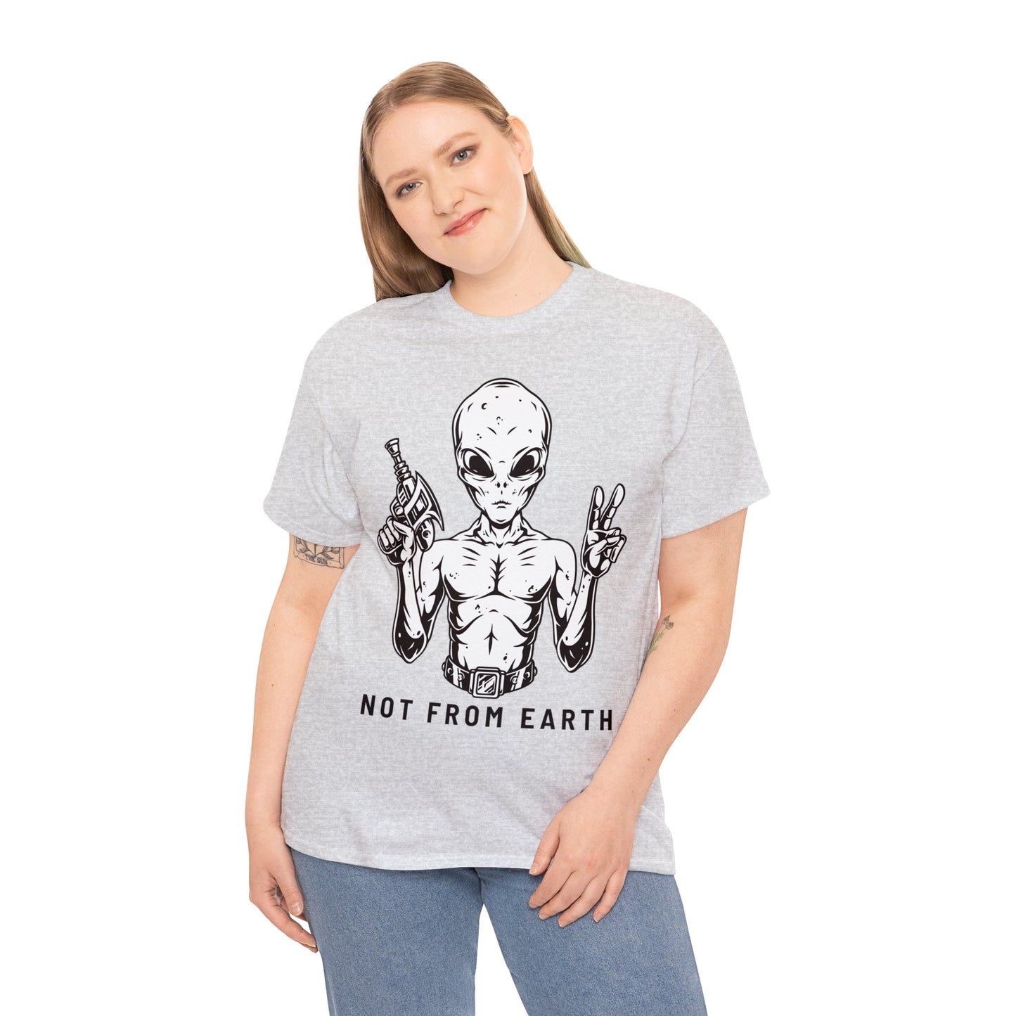 Unisex Heavy Cotton Tee - Not From Earth T-shirt