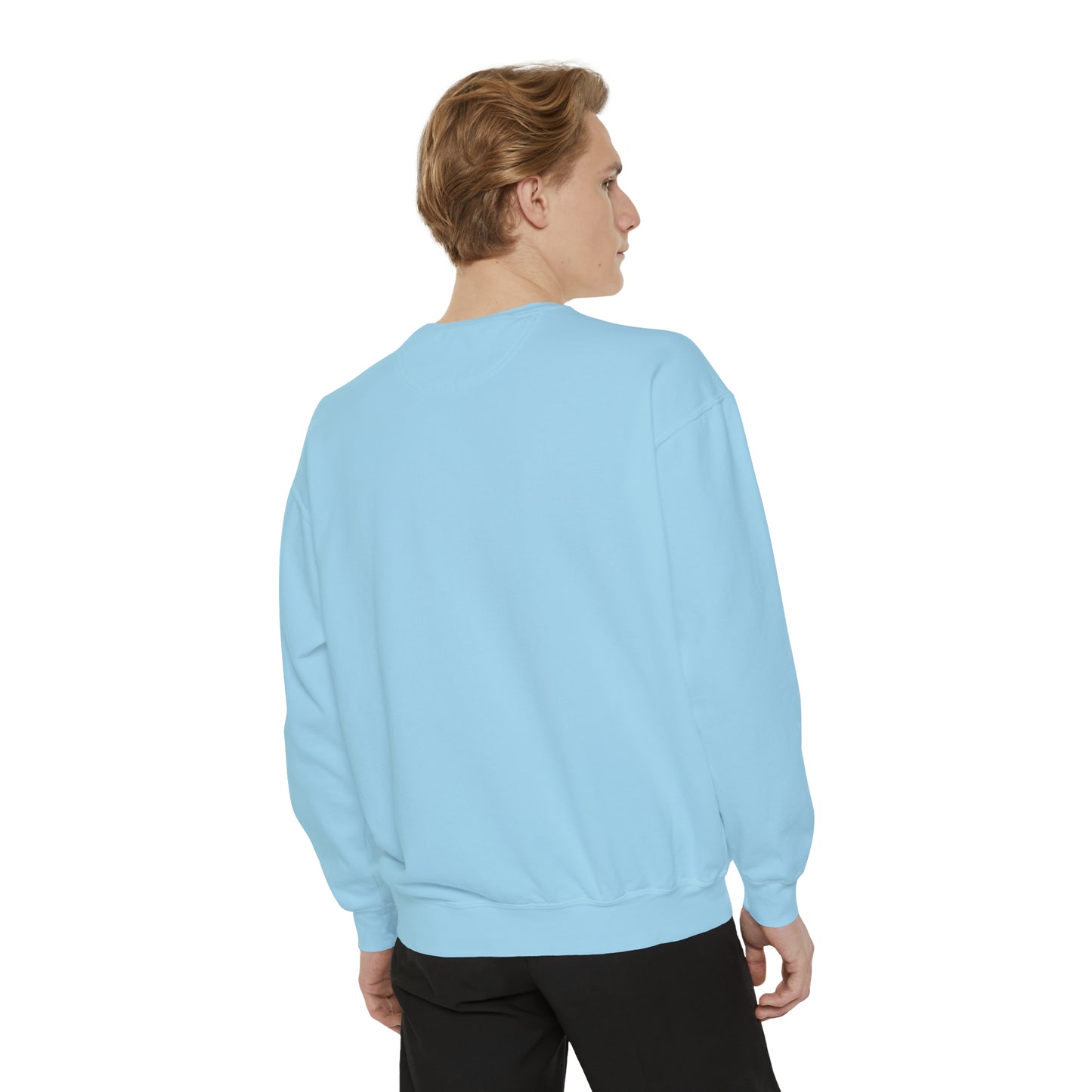 Unisex Garment-Dyed Sweatshirt - Anunnaki God Printed Sweatshirt