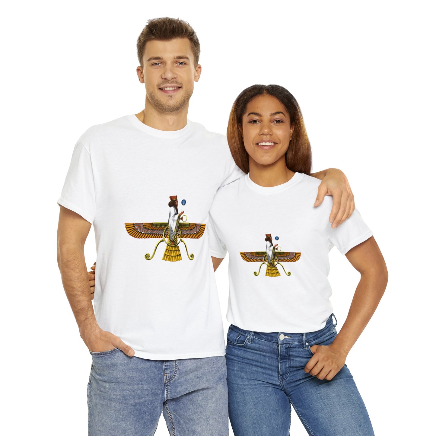 Unisex Heavy Cotton Tee - Anunnaki Enki T-shirt