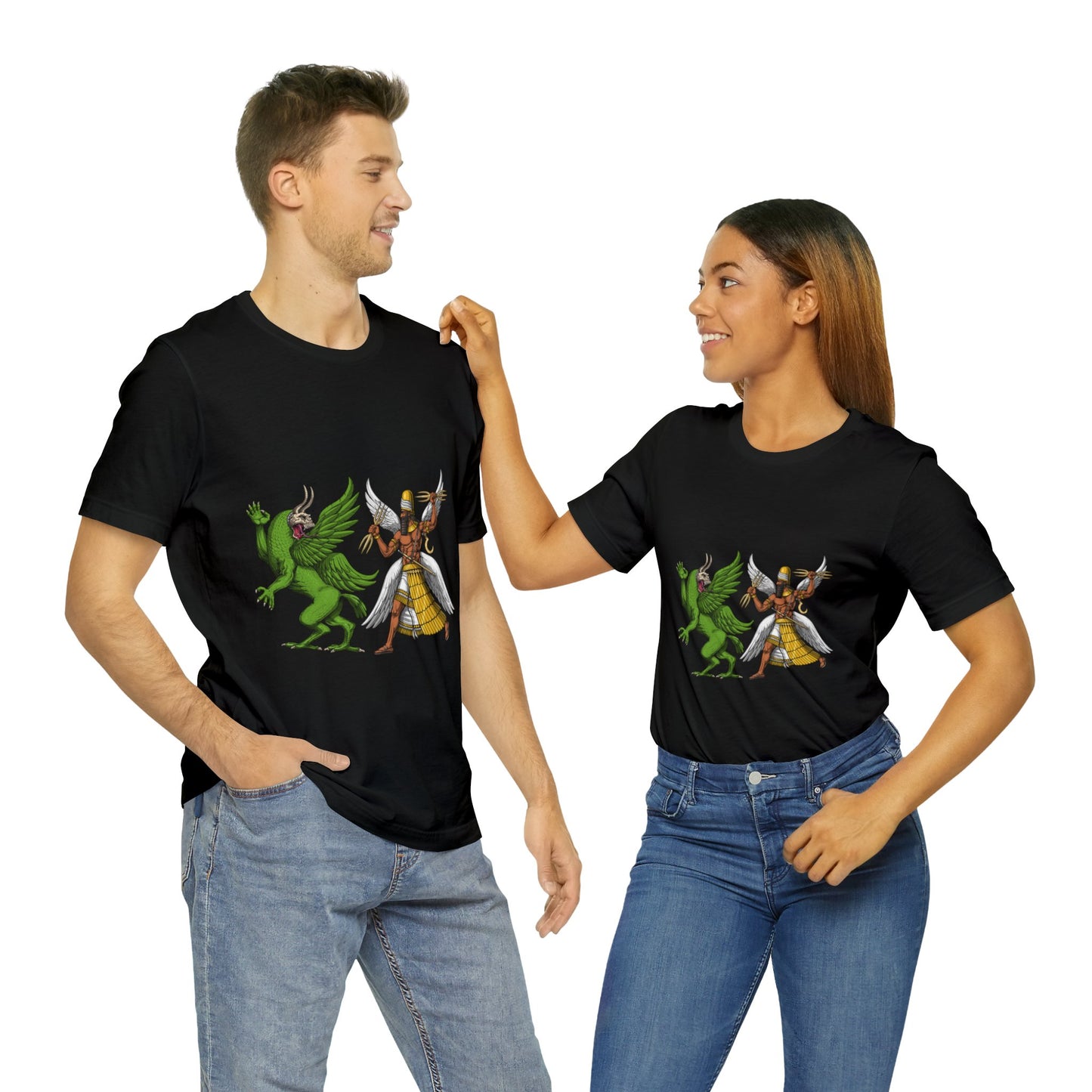 Unisex Marduk vs Tiamat Anunnaki Jersey Short Sleeve Tee