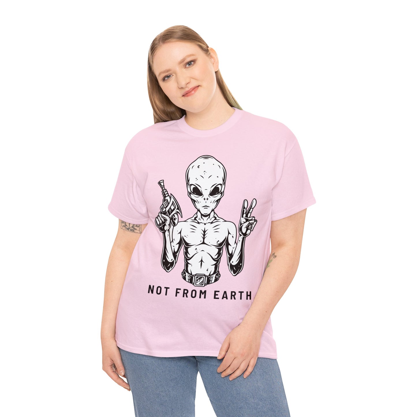 Unisex Heavy Cotton Tee - Not From Earth T-shirt