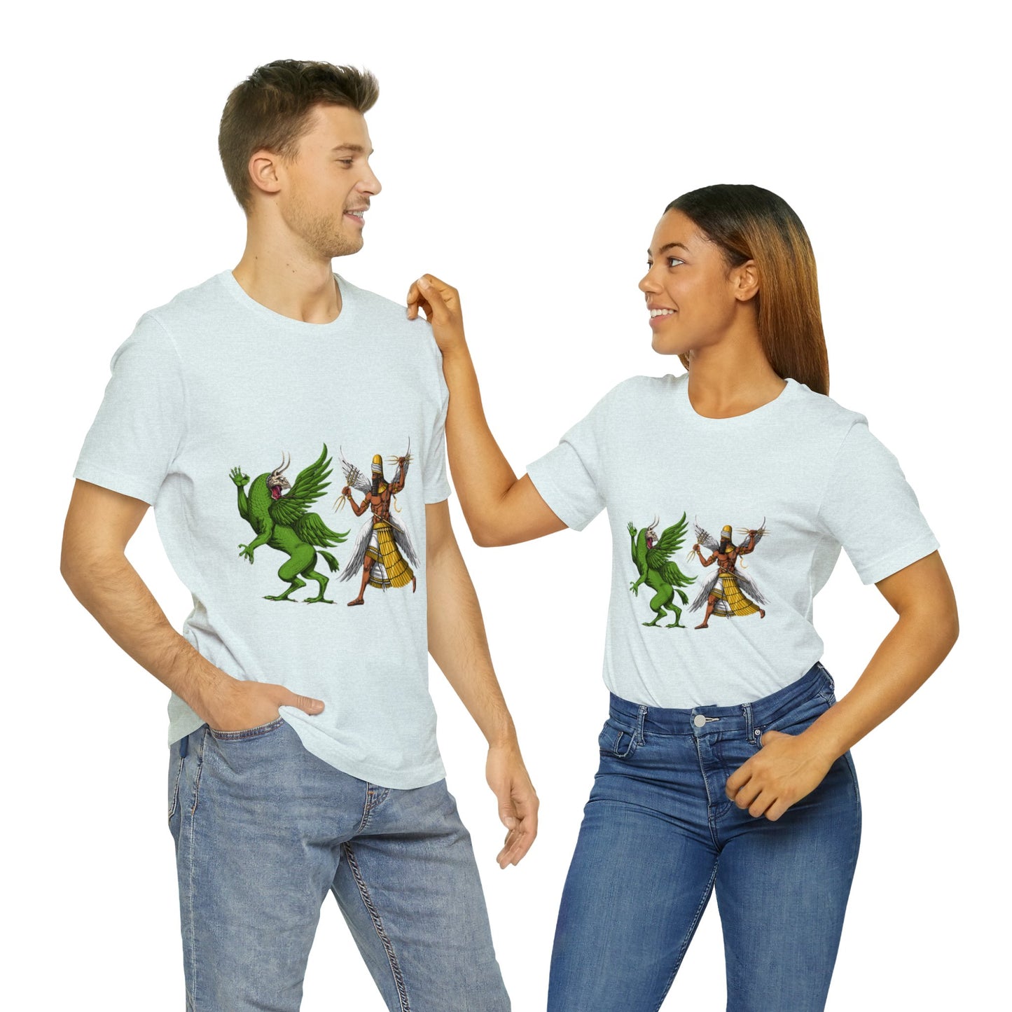 Unisex Marduk vs Tiamat Anunnaki Jersey Short Sleeve Tee