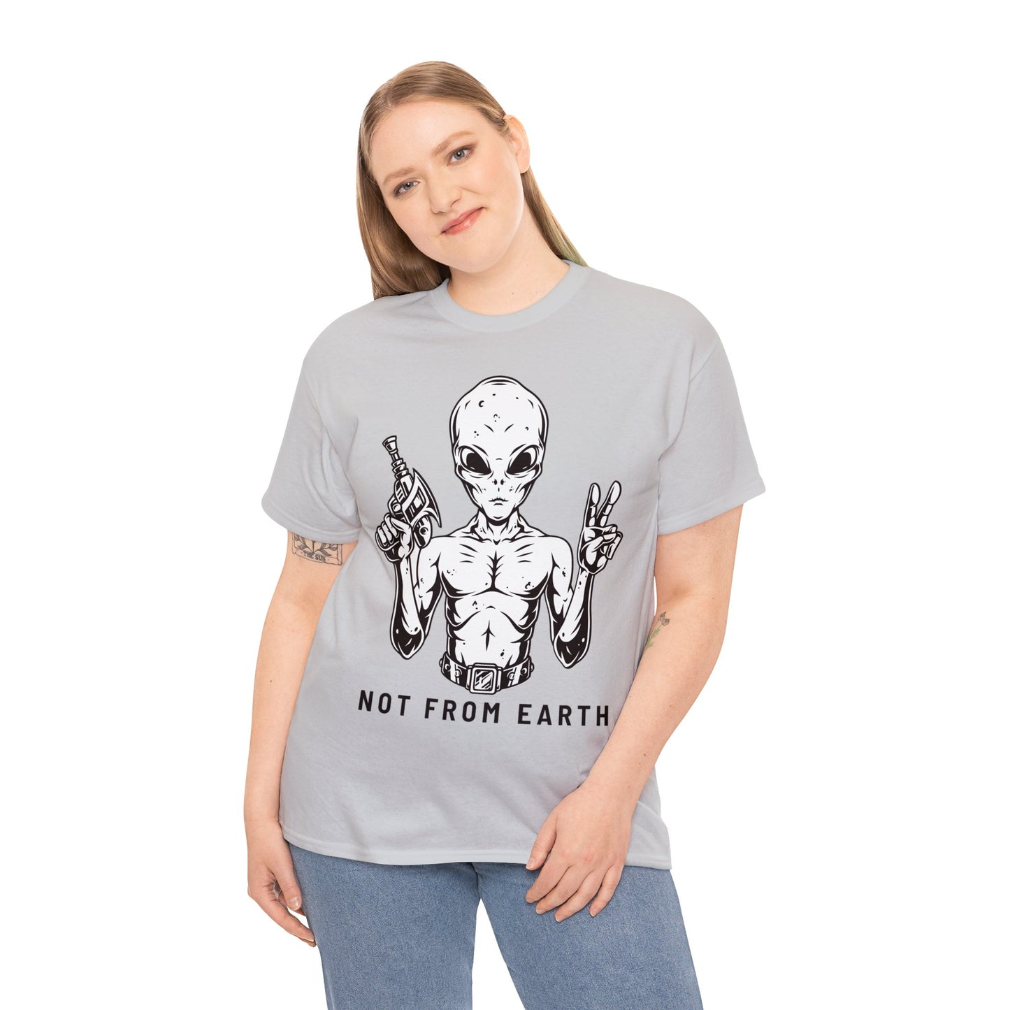 Unisex Heavy Cotton Tee - Not From Earth T-shirt