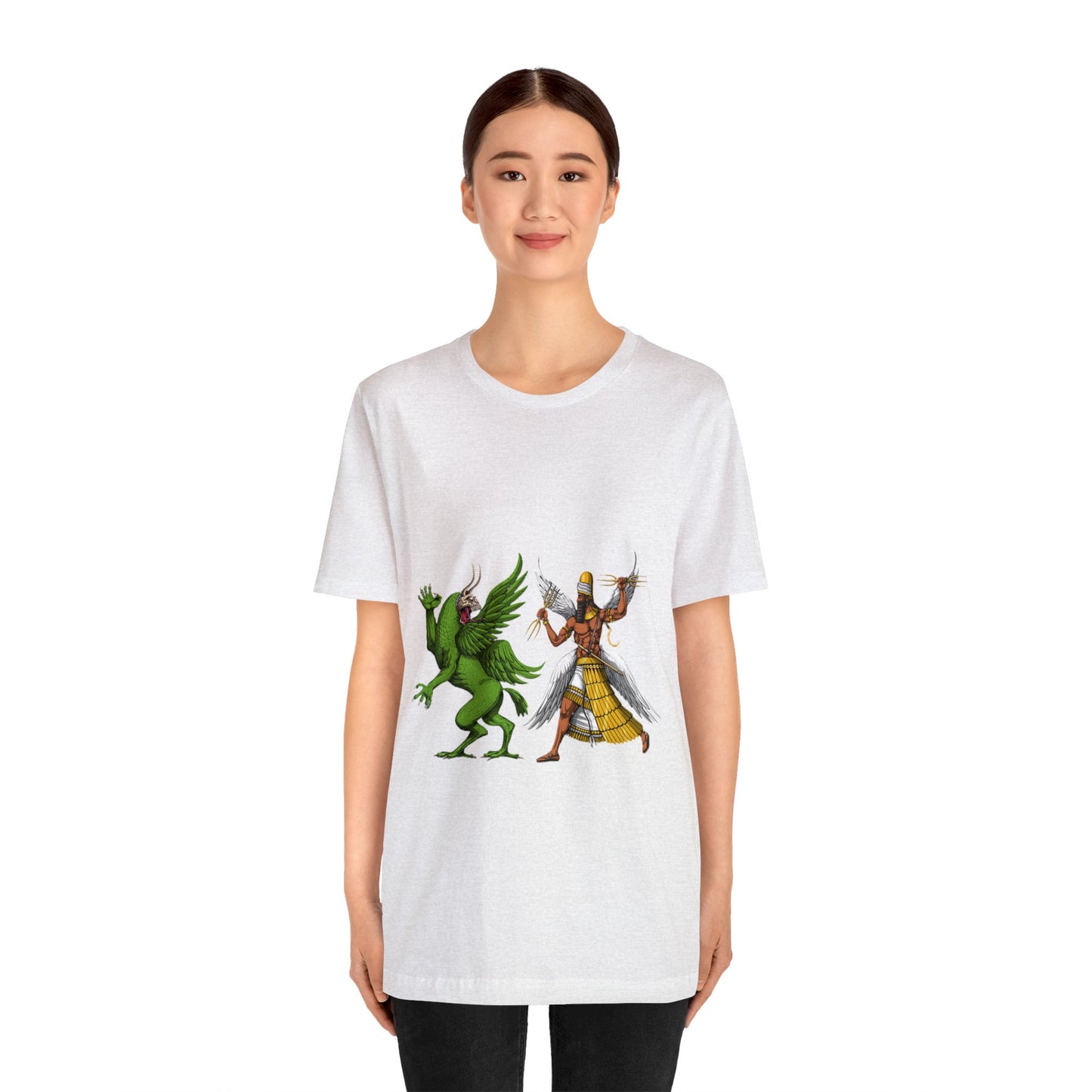 Unisex Marduk vs Tiamat Anunnaki Jersey Short Sleeve Tee