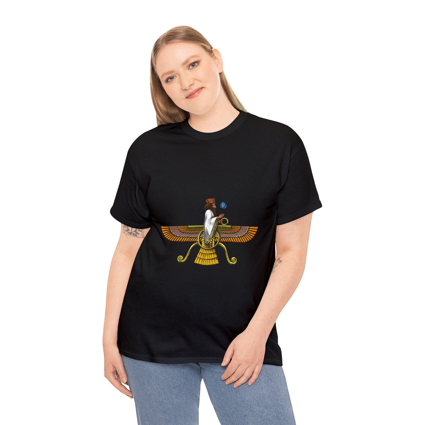 Unisex Heavy Cotton Tee - Anunnaki Enki T-shirt
