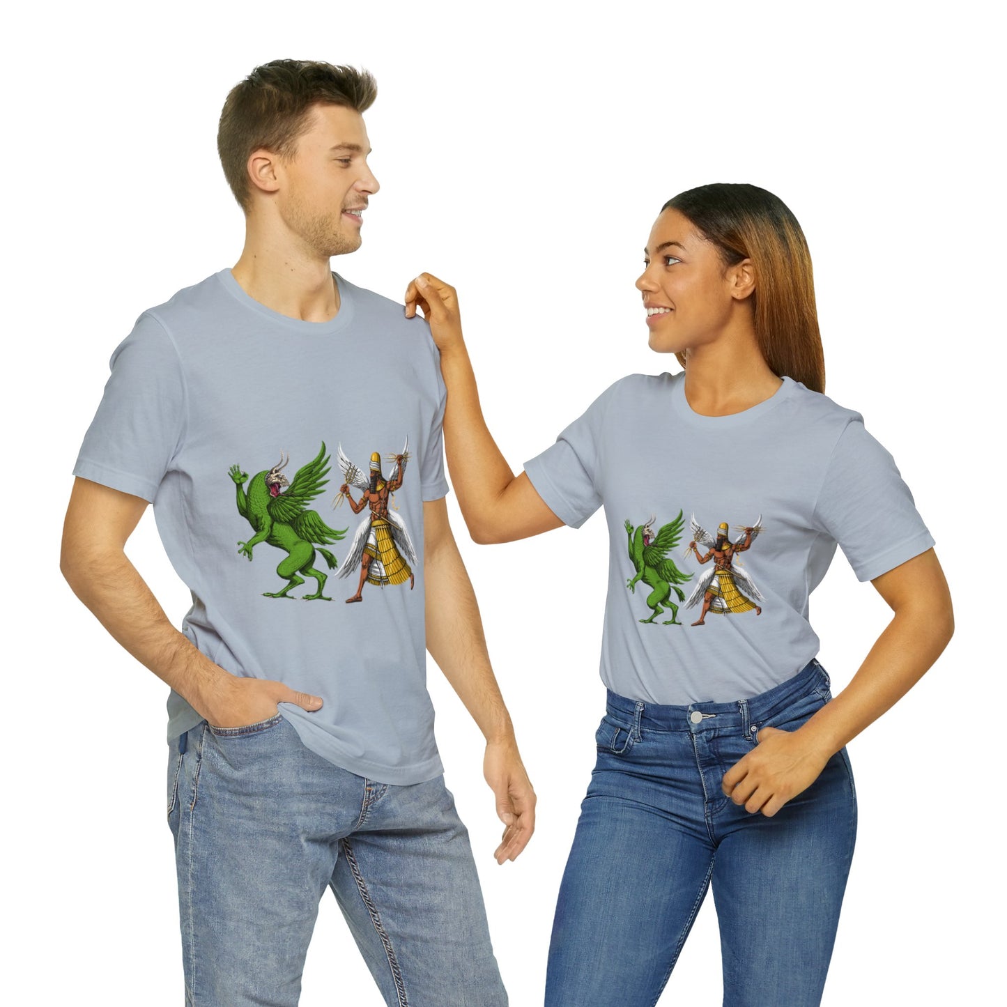 Unisex Marduk vs Tiamat Anunnaki Jersey Short Sleeve Tee
