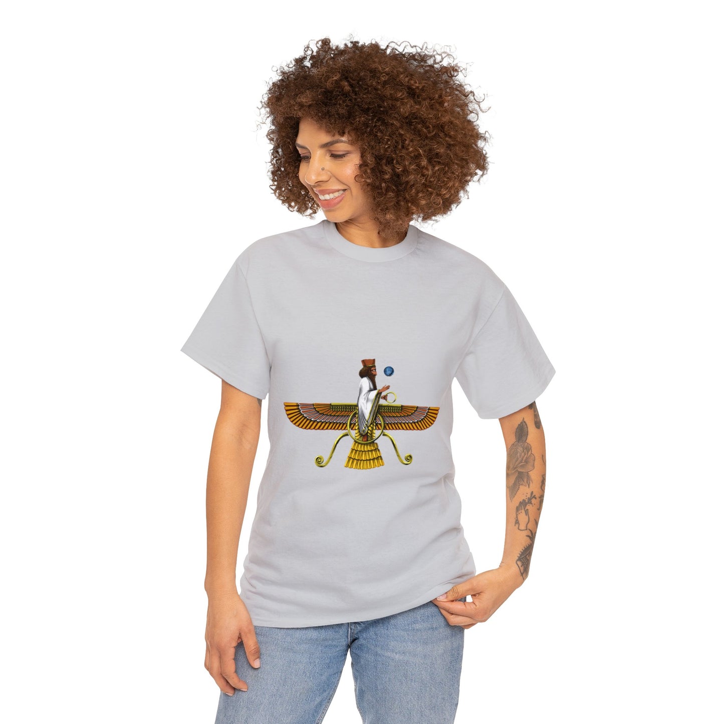 Unisex Heavy Cotton Tee - Anunnaki Enki T-shirt