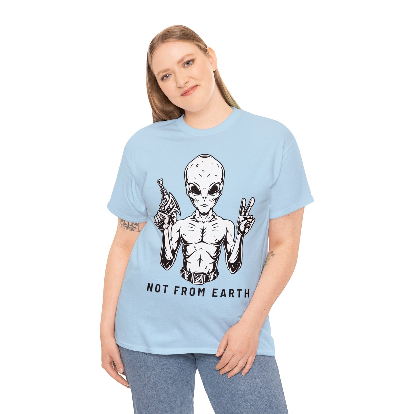 Unisex Heavy Cotton Tee - Not From Earth T-shirt