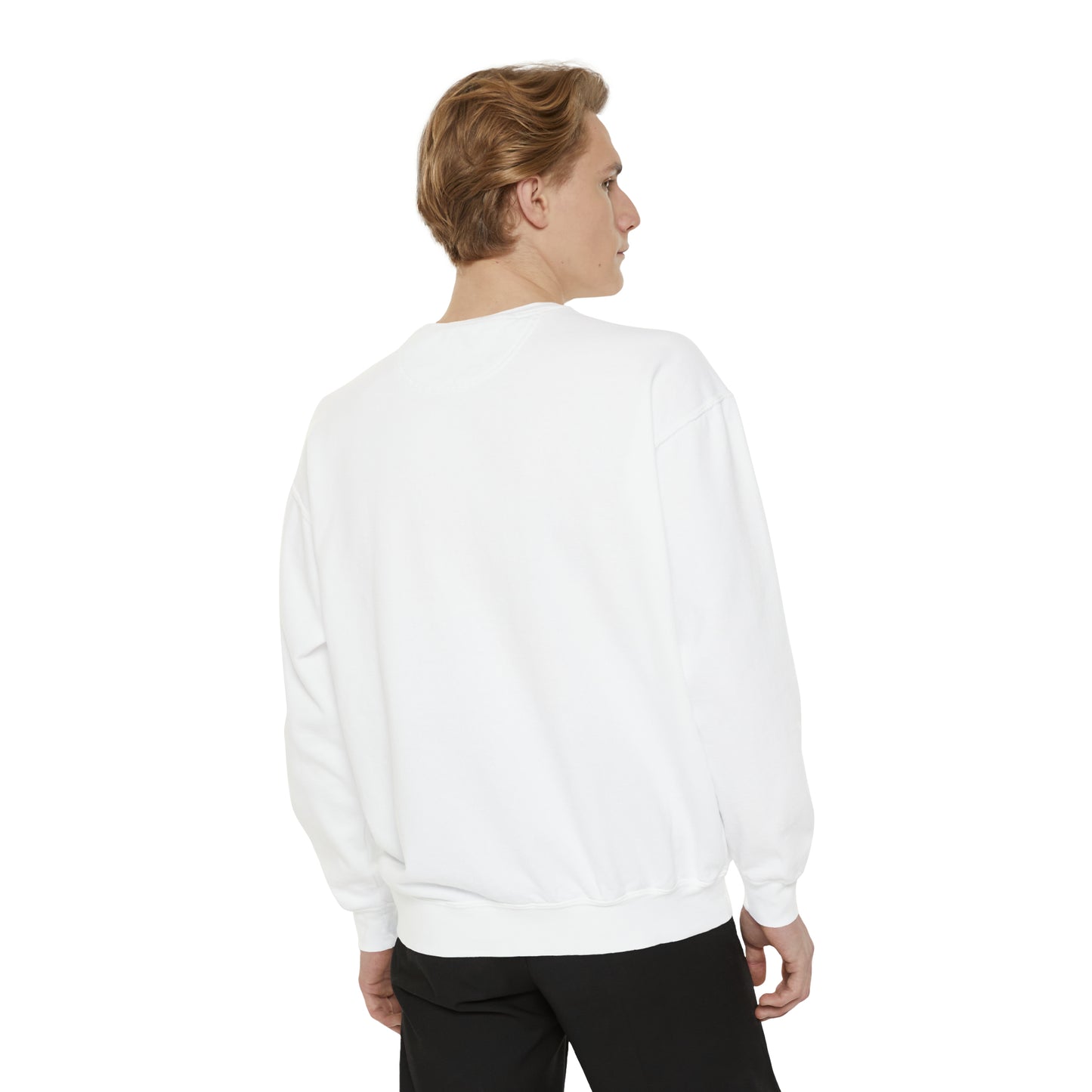 Unisex Garment-Dyed Sweatshirt - Anunnaki God Printed Sweatshirt