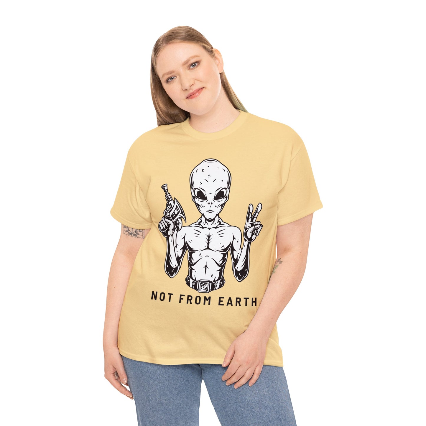 Unisex Heavy Cotton Tee - Not From Earth T-shirt