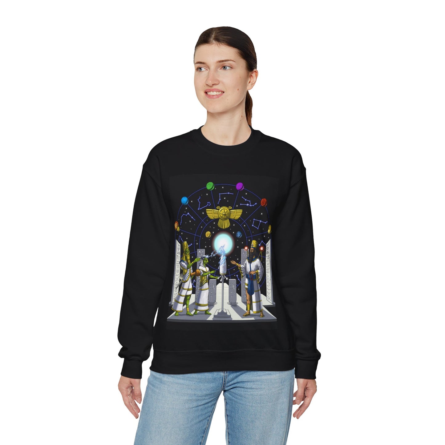 Unisex Heavy Blend™ Crewneck Sweatshirt - Anunnaki Gods Sweatshirt