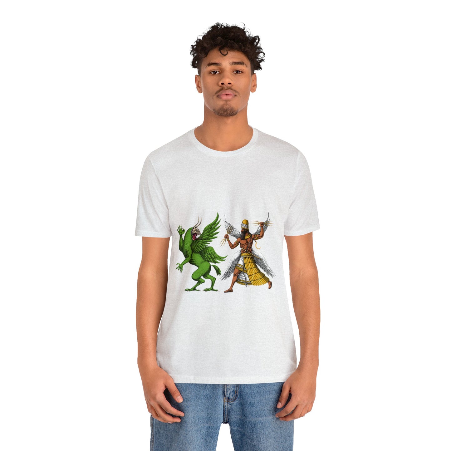 Unisex Marduk vs Tiamat Anunnaki Jersey Short Sleeve Tee