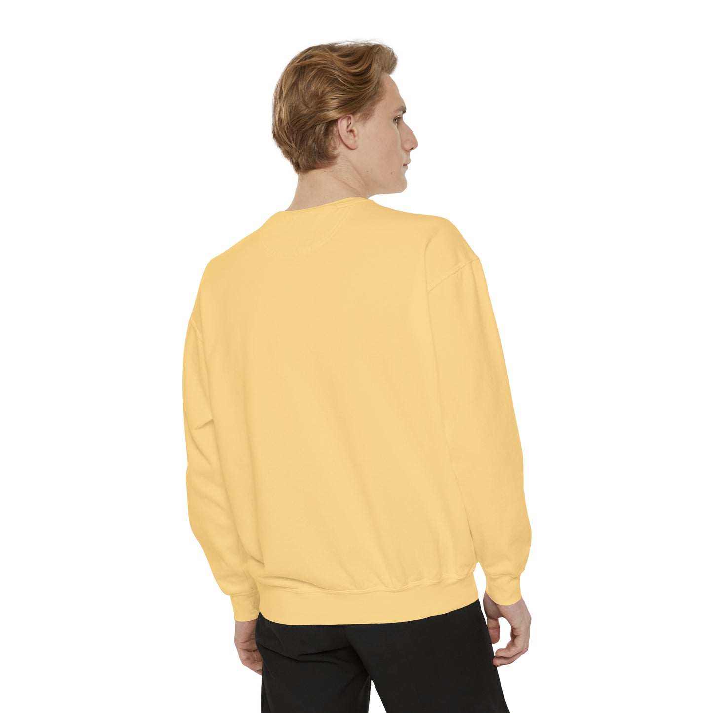 Unisex Garment-Dyed Sweatshirt - Anunnaki God Printed Sweatshirt