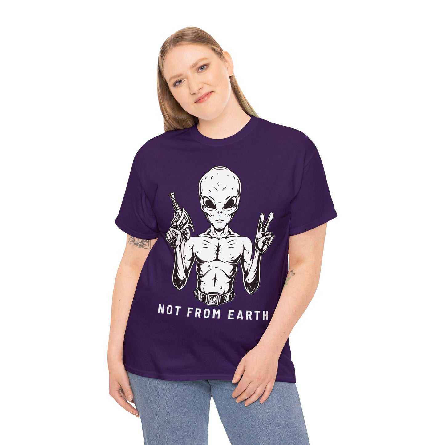 Unisex Heavy Cotton Tee - Not From Earth T-shirt