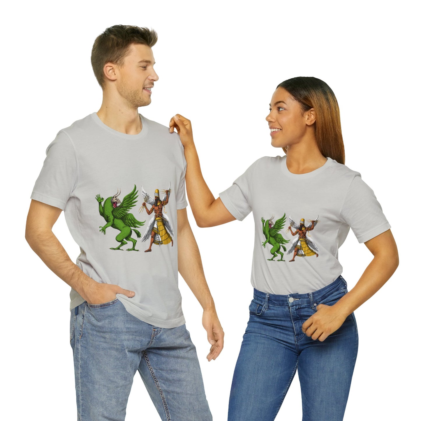 Unisex Marduk vs Tiamat Anunnaki Jersey Short Sleeve Tee