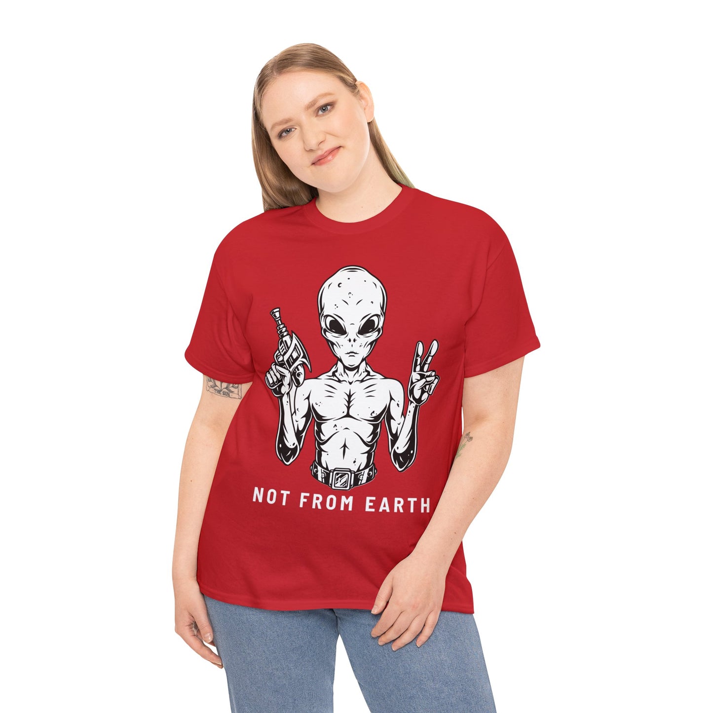 Unisex Heavy Cotton Tee - Not From Earth T-shirt