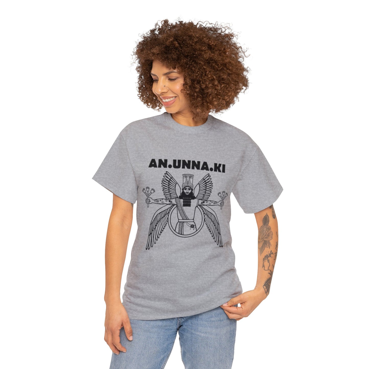 Unisex Heavy Cotton Tee - Anunnaki Ancient Aliens Tshirt