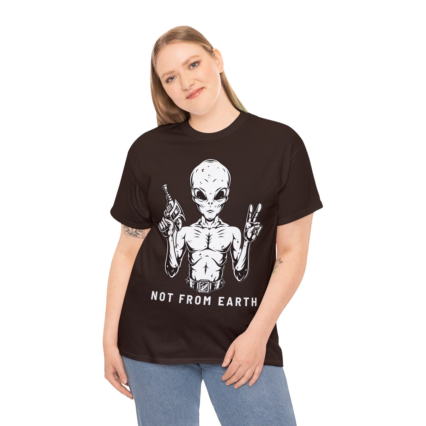 Unisex Heavy Cotton Tee - Not From Earth T-shirt