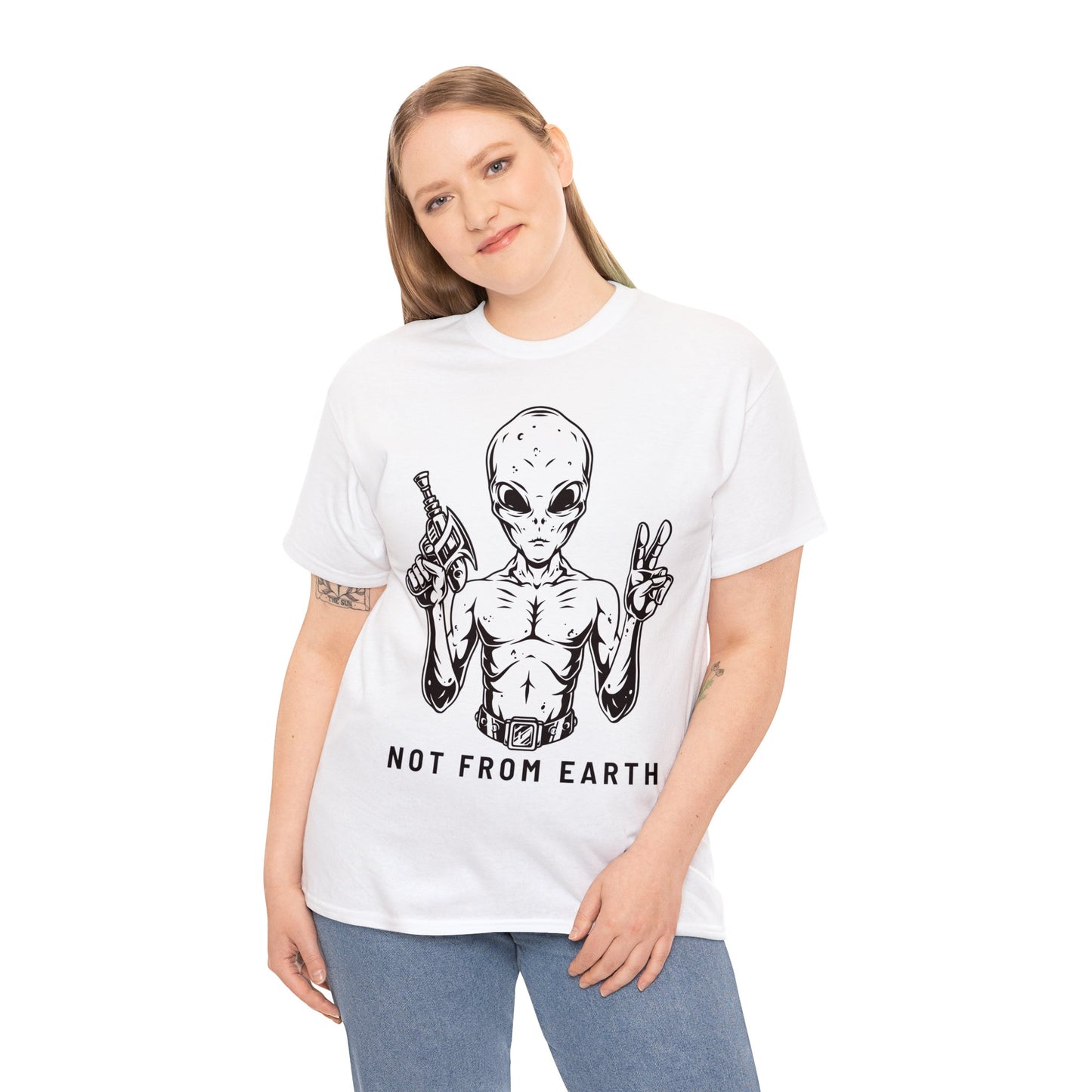Unisex Heavy Cotton Tee - Not From Earth T-shirt