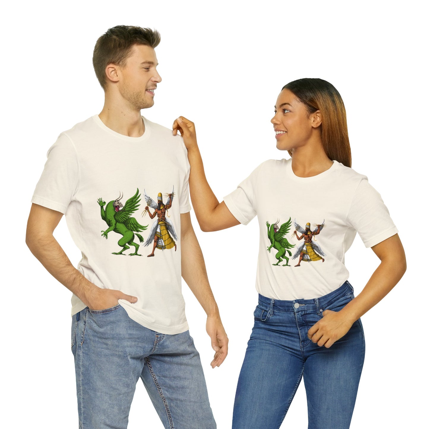 Unisex Marduk vs Tiamat Anunnaki Jersey Short Sleeve Tee