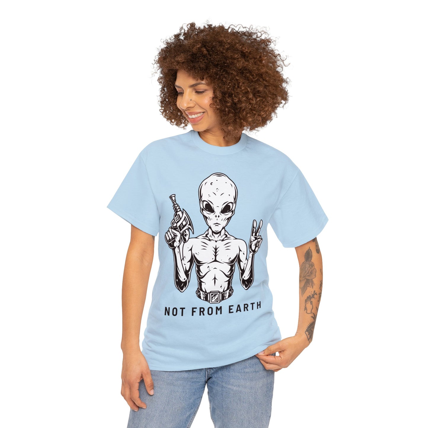 Unisex Heavy Cotton Tee - Not From Earth T-shirt