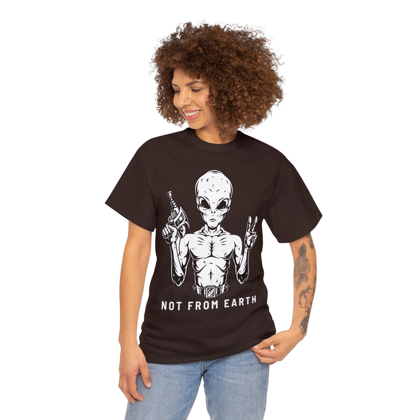 Unisex Heavy Cotton Tee - Not From Earth T-shirt