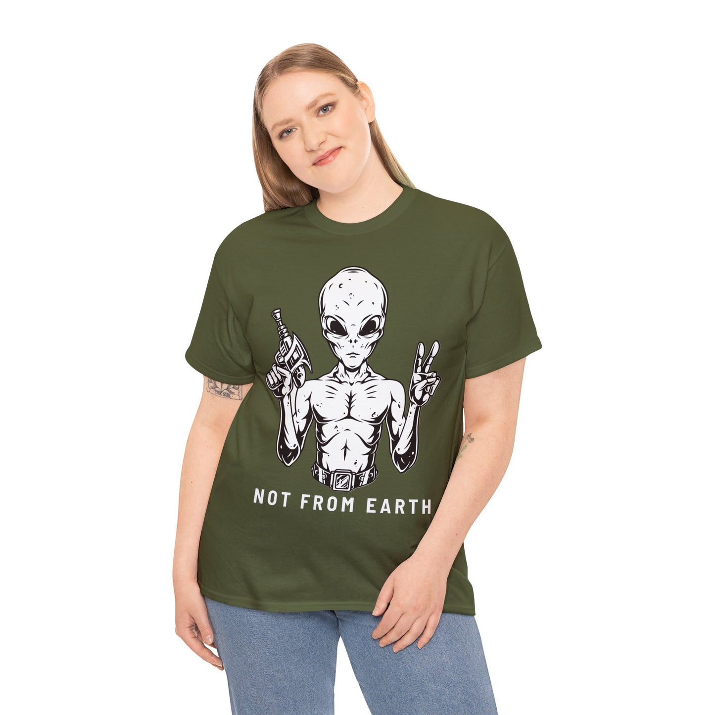 Unisex Heavy Cotton Tee - Not From Earth T-shirt