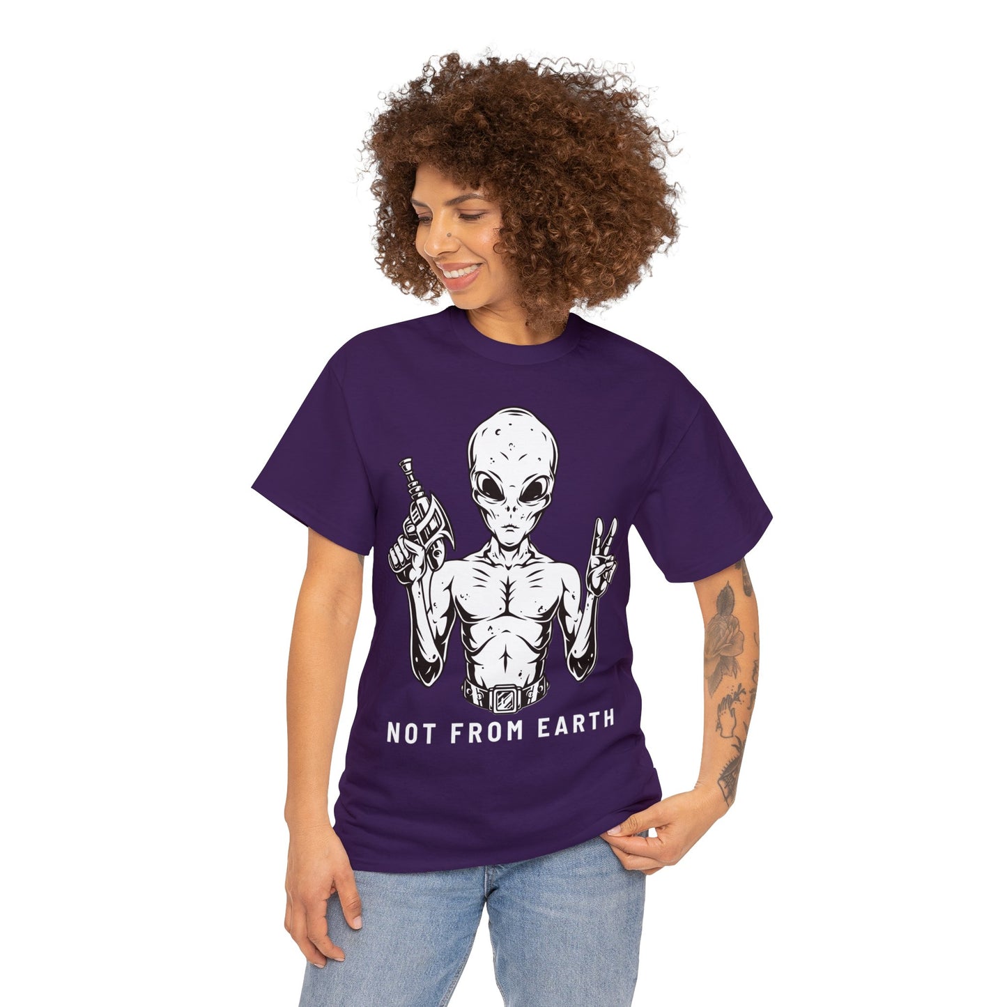 Unisex Heavy Cotton Tee - Not From Earth T-shirt