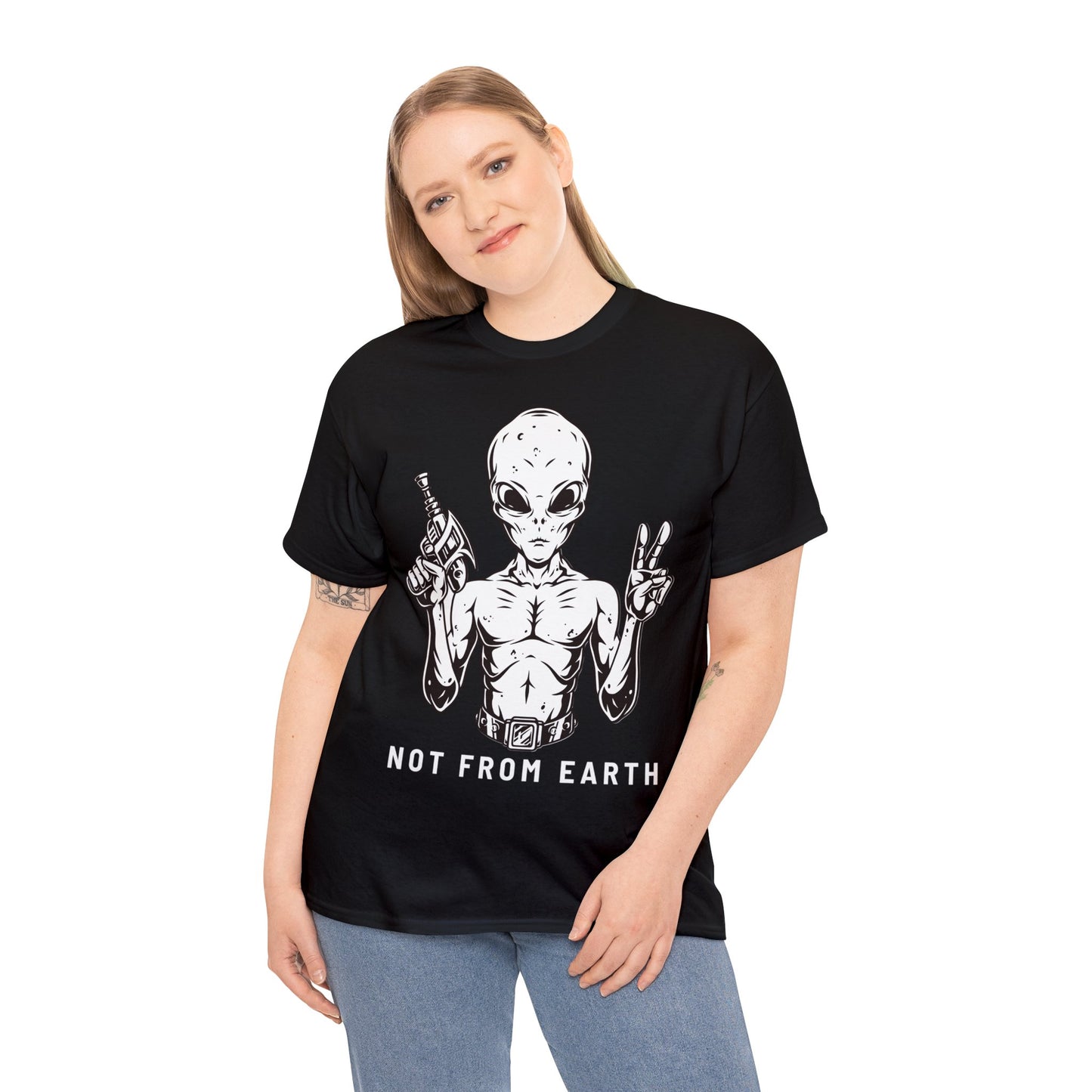 Unisex Heavy Cotton Tee - Not From Earth T-shirt