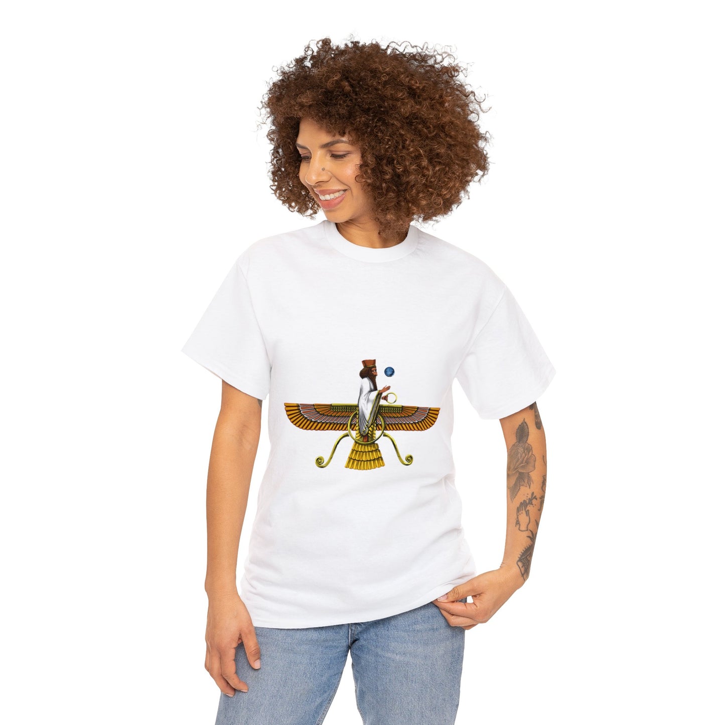Unisex Heavy Cotton Tee - Anunnaki Enki T-shirt