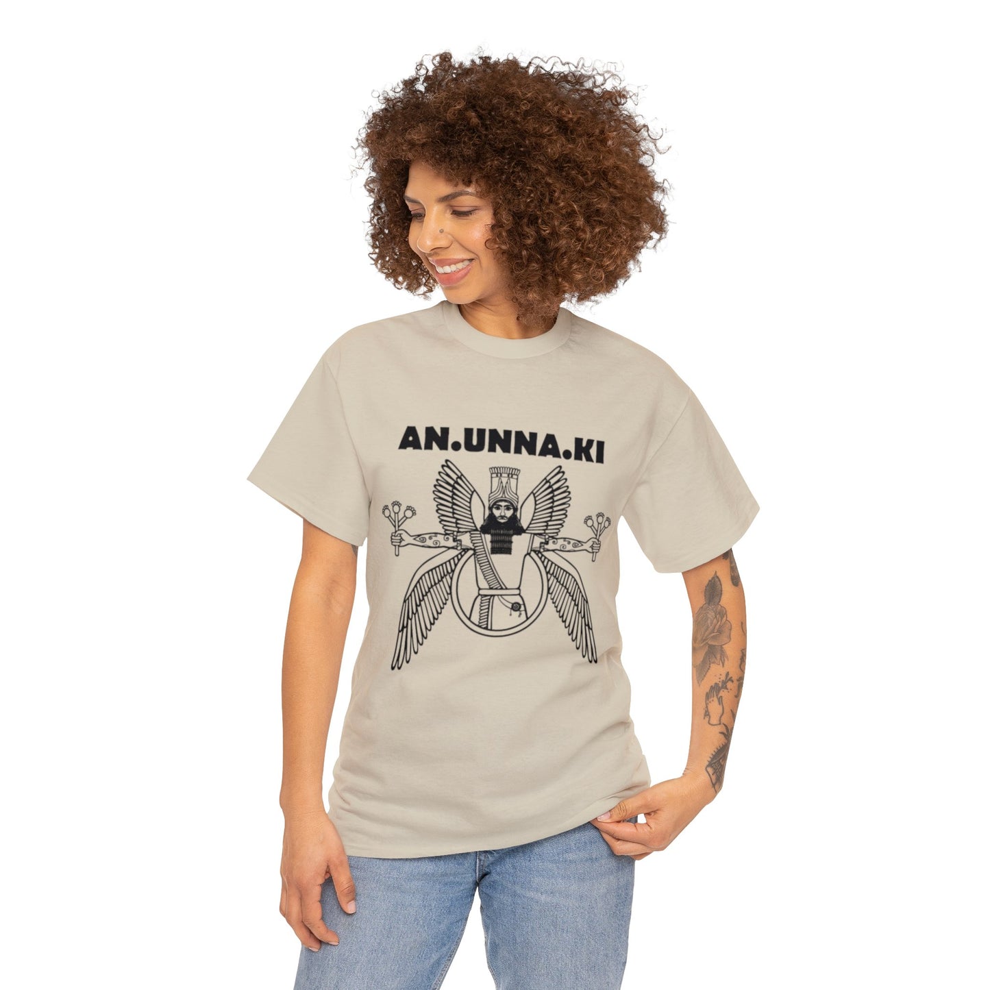 Unisex Heavy Cotton Tee - Anunnaki Ancient Aliens Tshirt