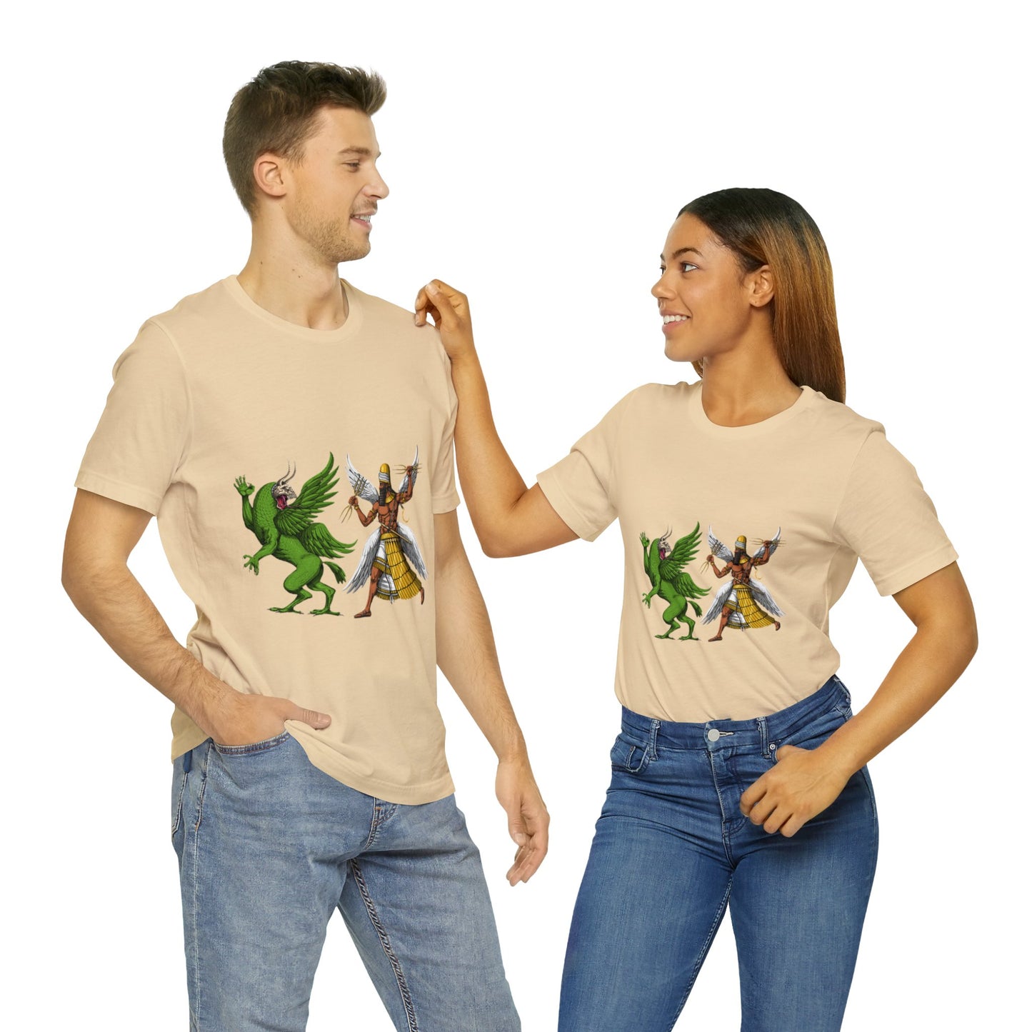 Unisex Marduk vs Tiamat Anunnaki Jersey Short Sleeve Tee