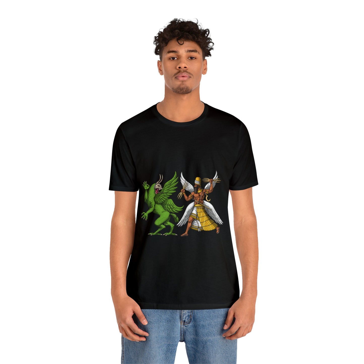 Unisex Marduk vs Tiamat Anunnaki Jersey Short Sleeve Tee