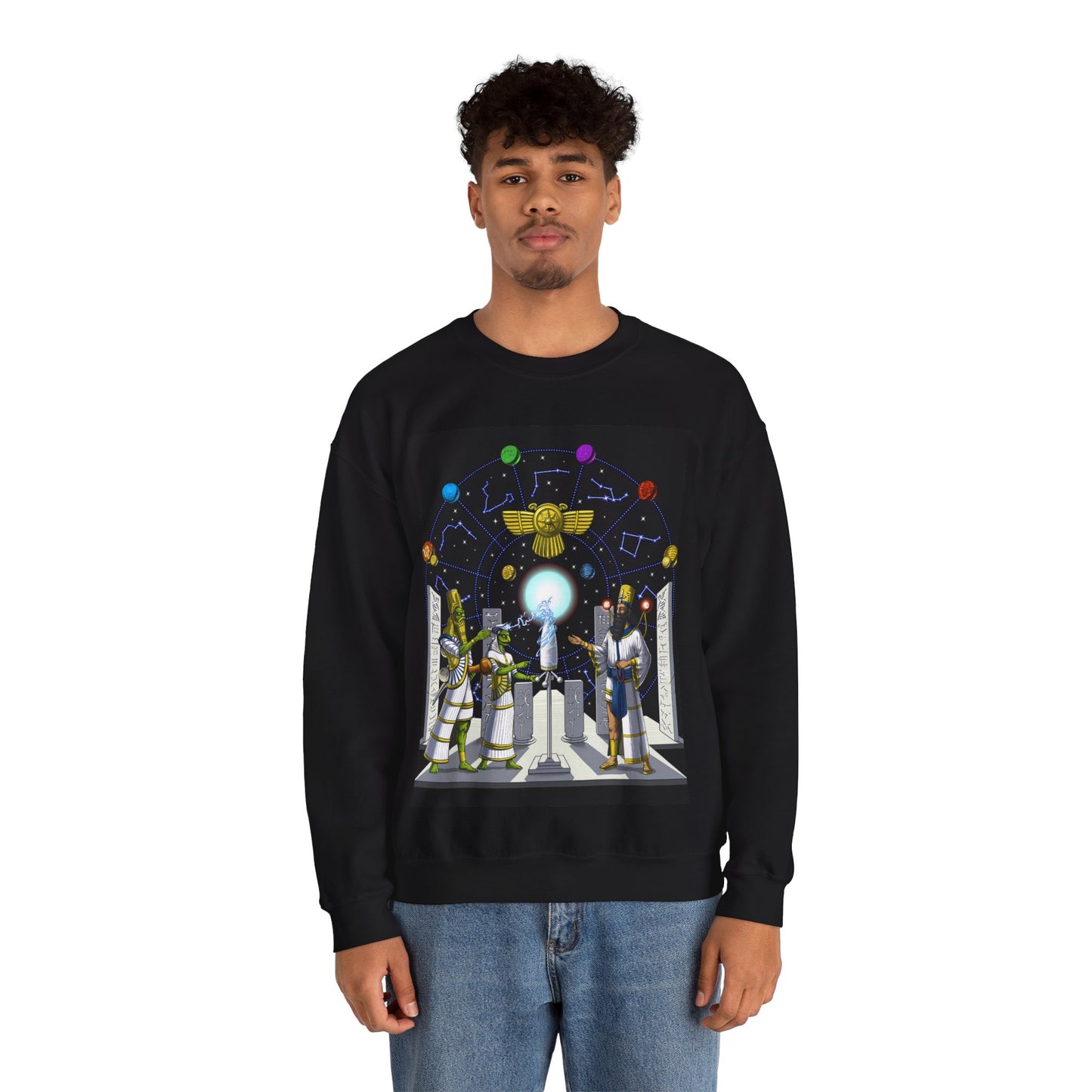 Unisex Heavy Blend™ Crewneck Sweatshirt - Anunnaki Gods Sweatshirt