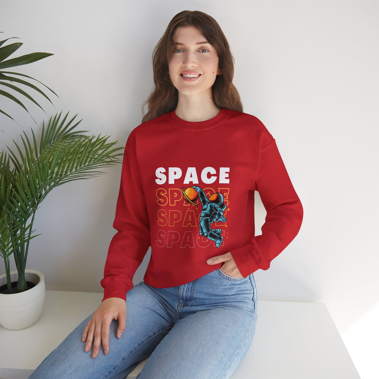Space and Astronomy Unisex Heavy Blend™ Crewneck Sweatshirt