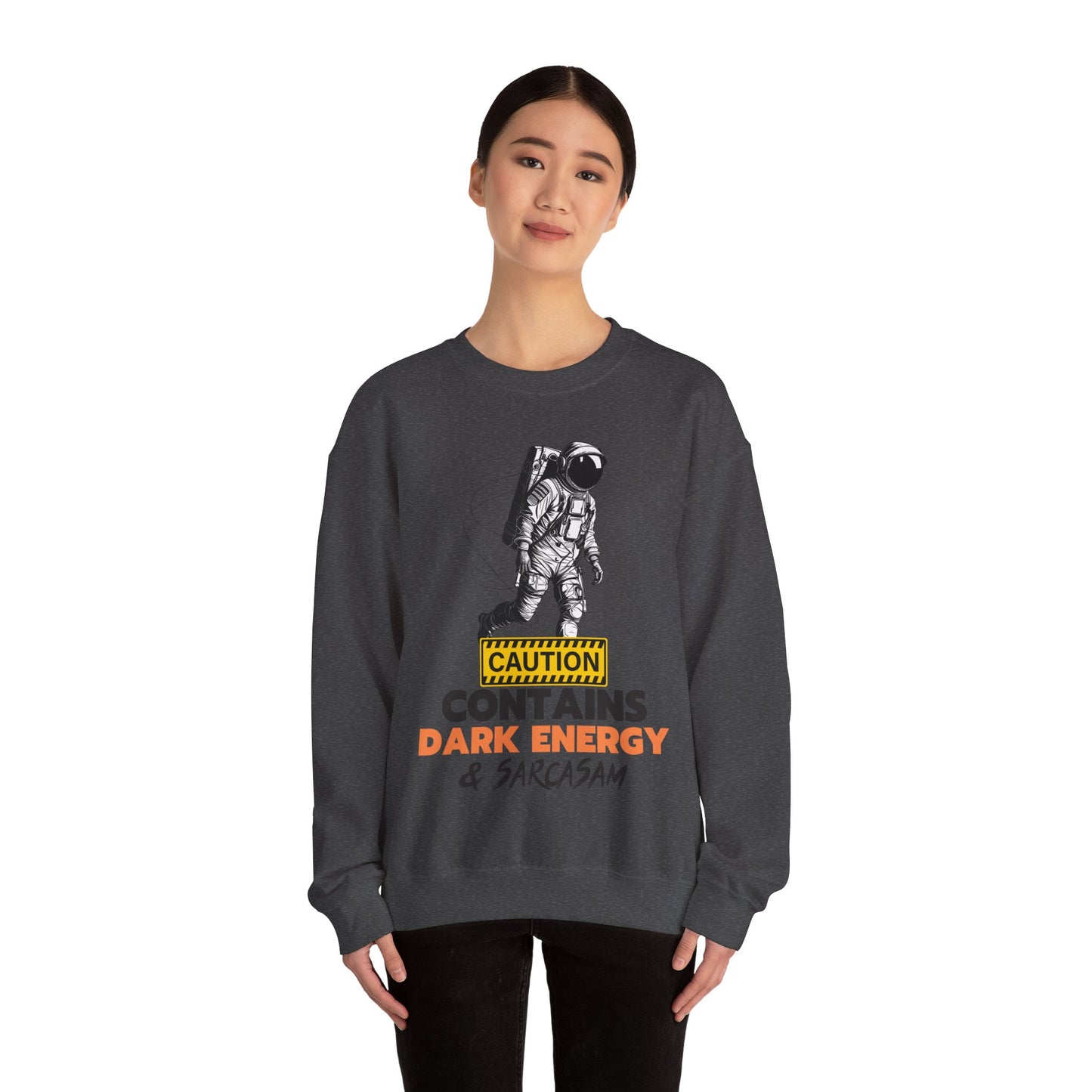 Space and Dark Matter Sarcastic Unisex Heavy Blend™ Crewneck Sweatshirt