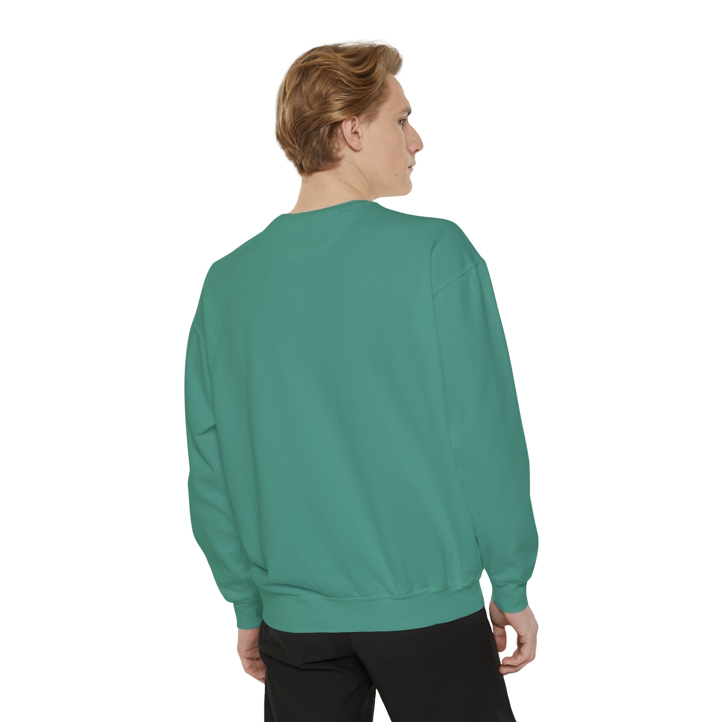 Unisex Garment-Dyed Sweatshirt - Anunnaki God Printed Sweatshirt