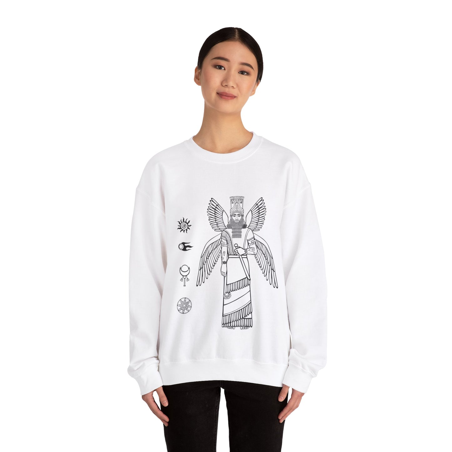 Unisex Heavy Blend™ Crewneck Sweatshirt - Anunnaki God Symbol Sweatshirt