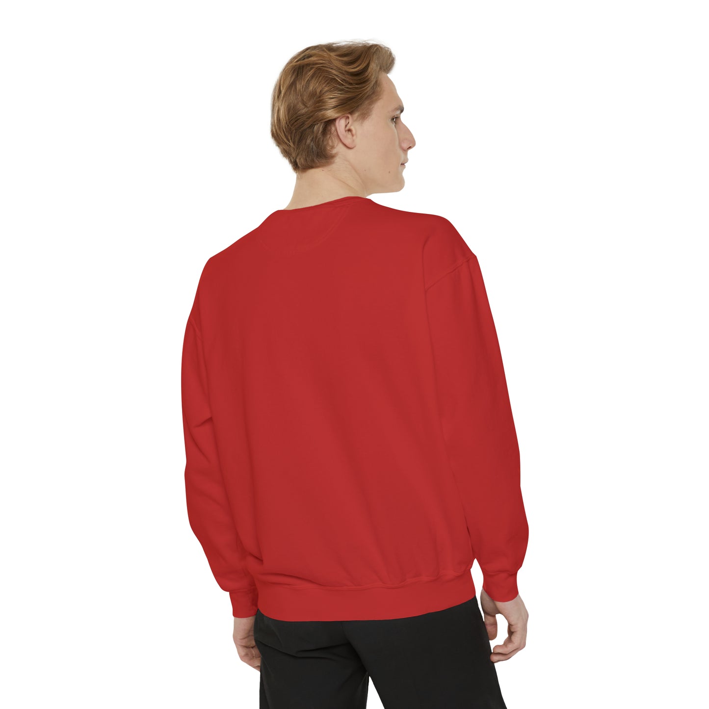 Unisex Garment-Dyed Sweatshirt - Anunnaki God Printed Sweatshirt