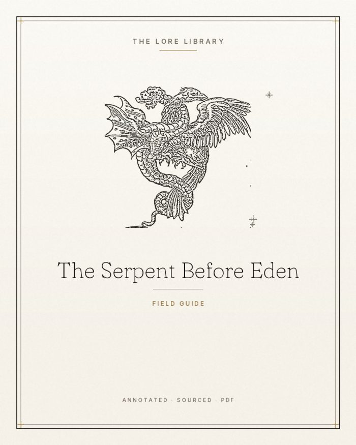 The Serpent Before Eden cover, The Lore Library