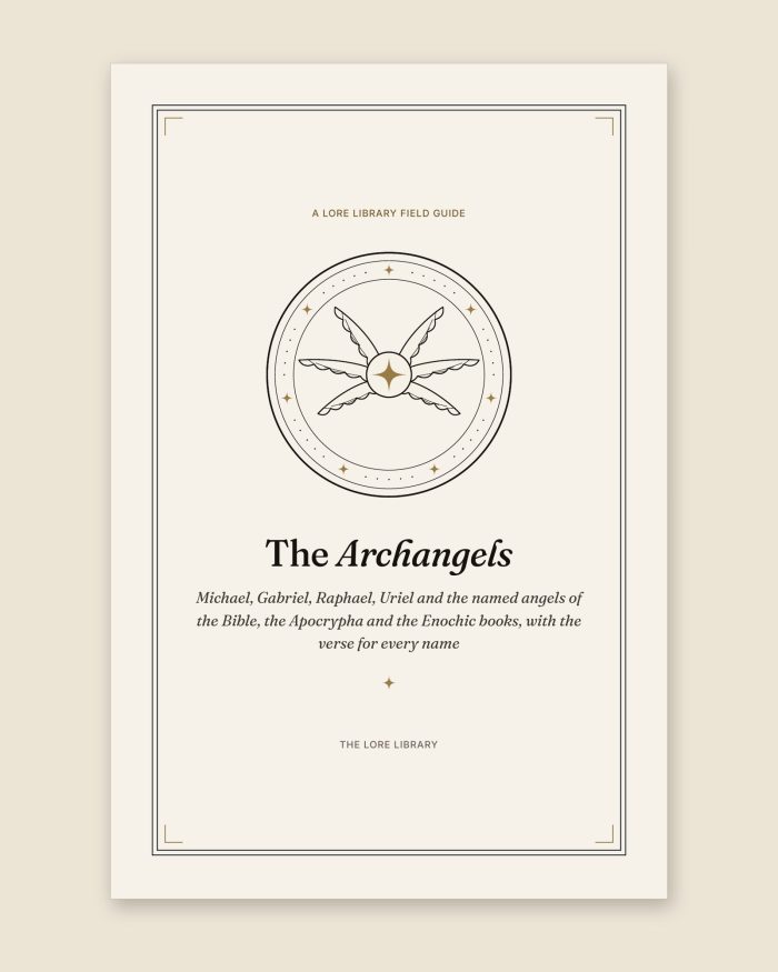 Title page of The Archangels, a Lore Library field guide, from the PDF