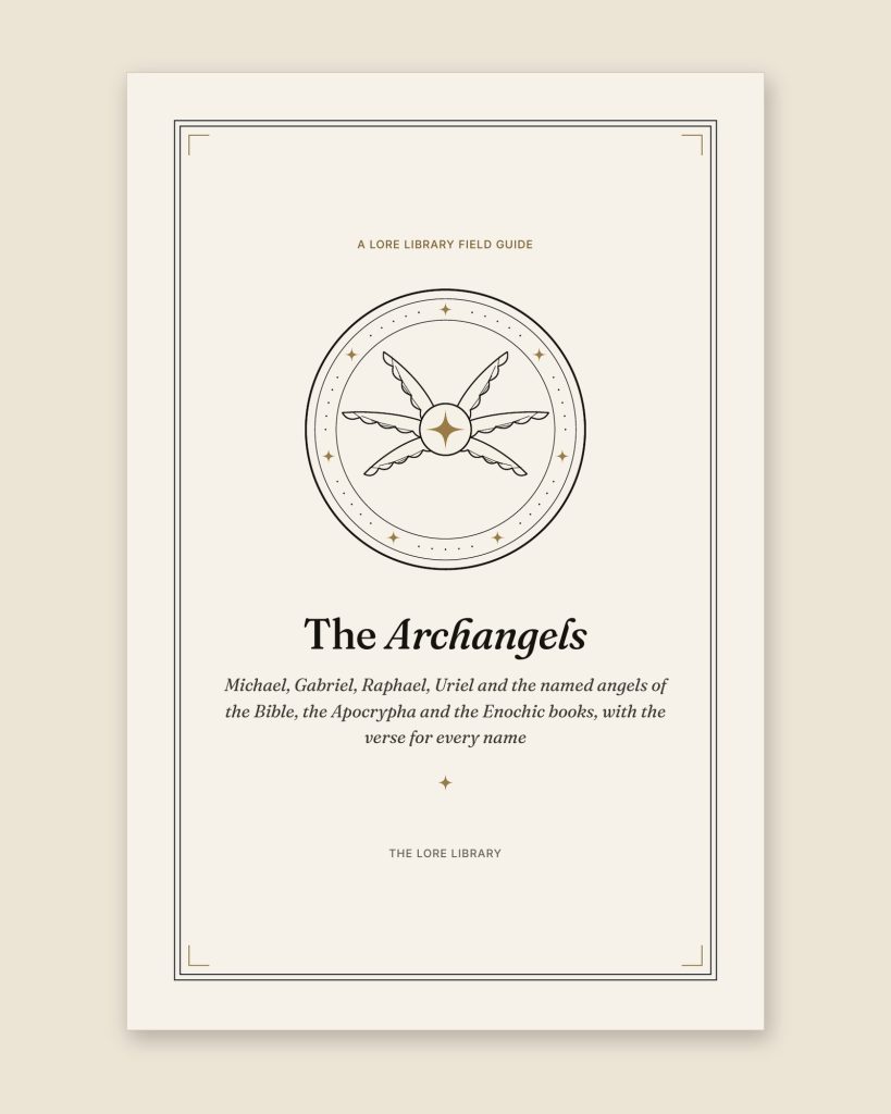 Title page of The Archangels, a Lore Library field guide, from the PDF