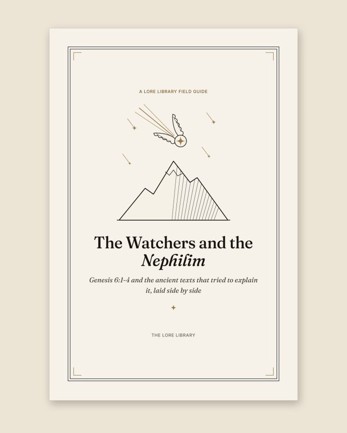 Title page of The Watchers and the Nephilim, a Lore Library field guide, from the PDF